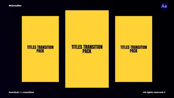 Photo of Vertical Titles Transition – Videohive 56785957