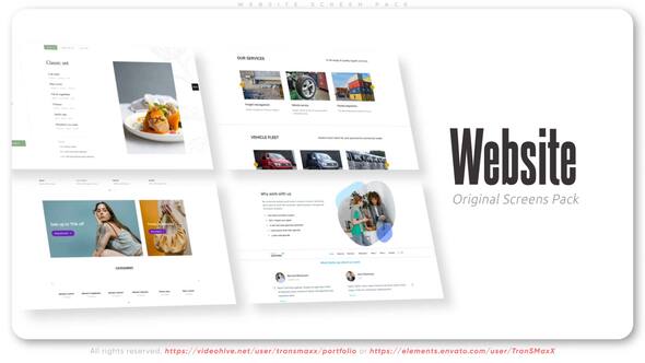 Photo of Website Screen Pack – Videohive 56667953