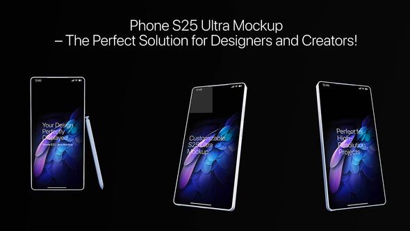 Photo of Your Design, Perfectly Displayed – Phone S25 Ultra Mockup – Videohive 56991801