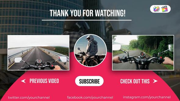 Photo of Youtube End Screen for FCPX – Videohive 56599193