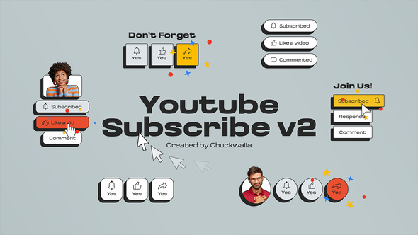 Photo of Youtube Subscribe v2 – Videohive 56639188