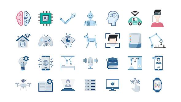 Photo of 100 Artificial Intelligence Icons – Videohive 57125313