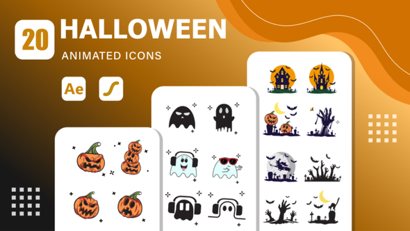 Photo of 20 Halloween Animated Icons | After Effects Template & Lottie Animation – Videohive 57030386