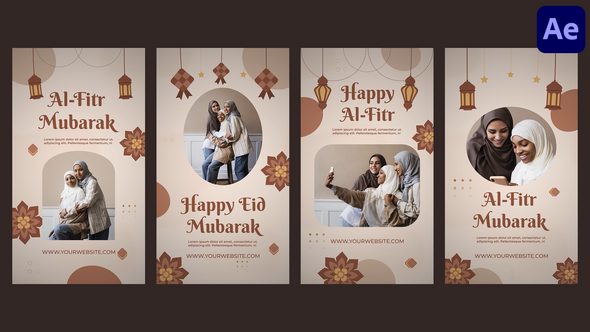 Photo of 4 in 1 Eid Al-Fitr Instagram Stories – Videohive 57096460