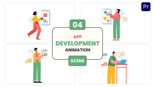 Photo of App Development Animation Scene – Videohive 57097621