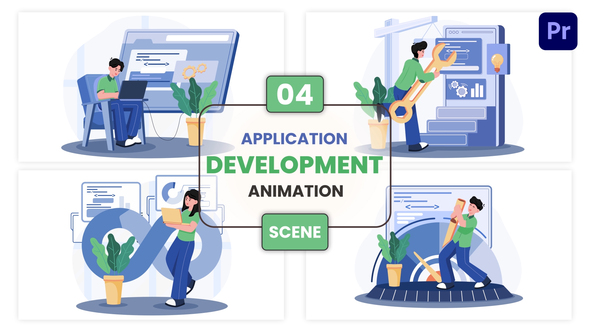 Photo of Application Development Illustration Animation Scene – Videohive 57010324