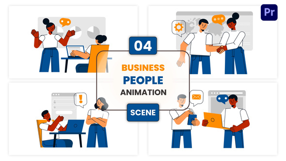 Photo of Business People Illustration Animation Scene – Videohive 57097662