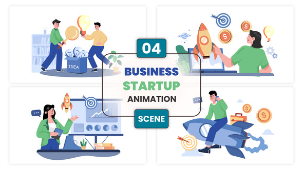 Photo of Business Startup Animation Scene – Videohive 57170894