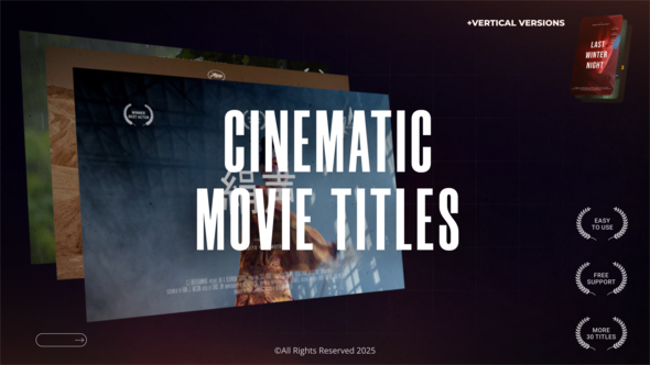 Photo of Clean Cinematic Titles – Videohive 57174603