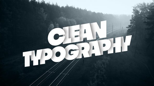 Photo of Clean Typography – Videohive 56995697