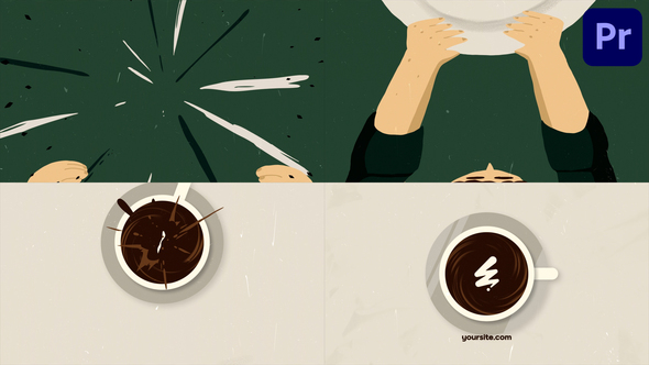 Photo of Coffee Logo Opener | Premiere Pro MOGRT – Videohive 57043483