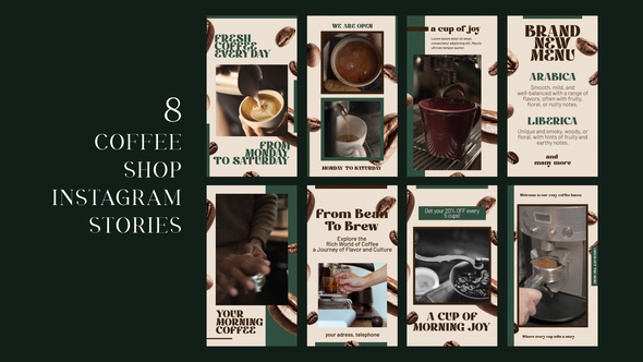 Photo of Coffee Shop Instagram Story – Videohive 57077983