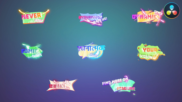 Photo of Comic Titles for DaVinci Resolve – Videohive 57218783