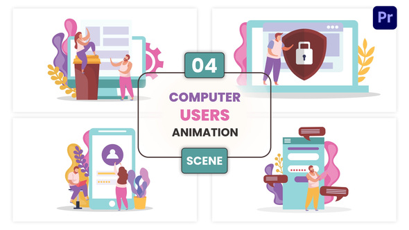 Photo of Computer Users Animation Scene – Videohive 57097843