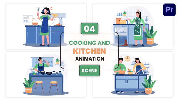 Photo of Cooking And Kitchen Animation Scene – Videohive 57008275