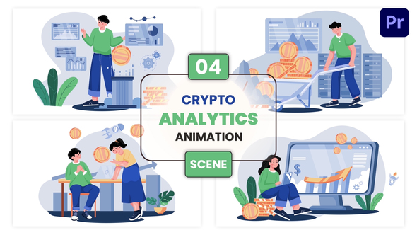 Photo of Crypto Analytics Animation Scene – Videohive 57008659