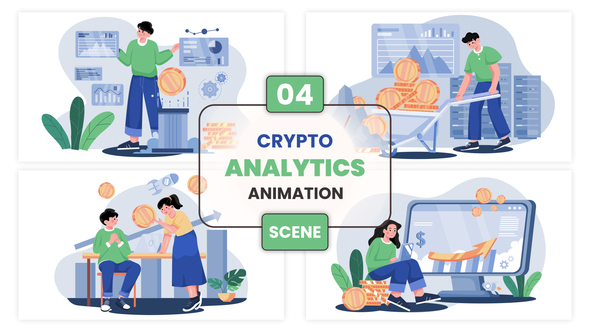 Photo of Crypto Analytics Animation Scene – Videohive 57061150