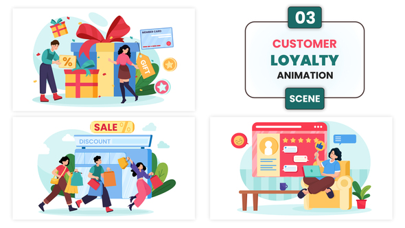 Photo of Customer Loyalty Animation Scene – Videohive 57061152