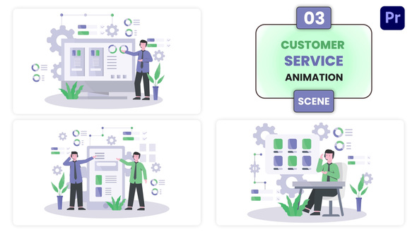 Photo of Customer Service Illustration Scene – Videohive 57099957