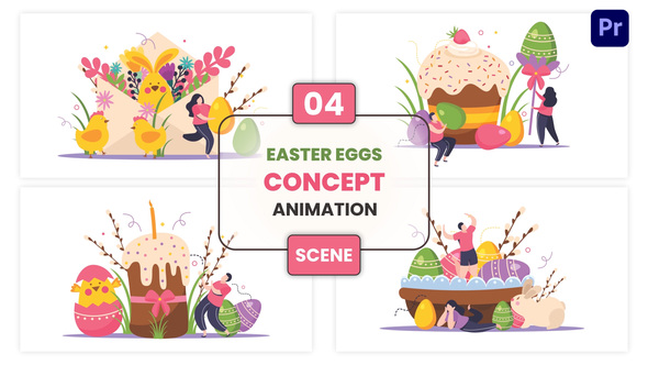 Photo of Easter Eggs Concept Animation Scene – Videohive 57100110