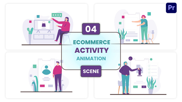 Photo of Ecommerce Activity Illustration Animation Scene – Videohive 57100141