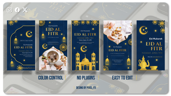 Photo of Eid al-Fitr Mubarak I Ramadan Instagram Stories V1 – Videohive 57068571