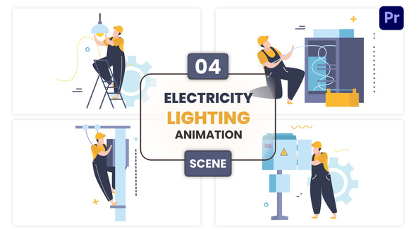 Photo of Electricity Lighting Animation Scene – Videohive 57100239