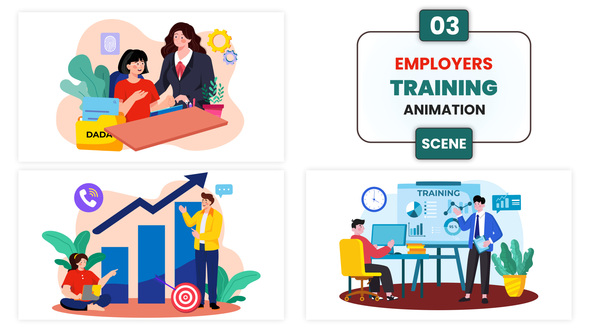 Photo of Employers Training Animation Scene – Videohive 57170486