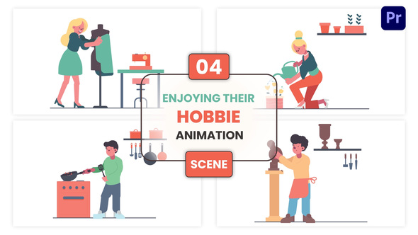 Photo of Enjoying Their Hobbies Animation Scene – Videohive 57100263