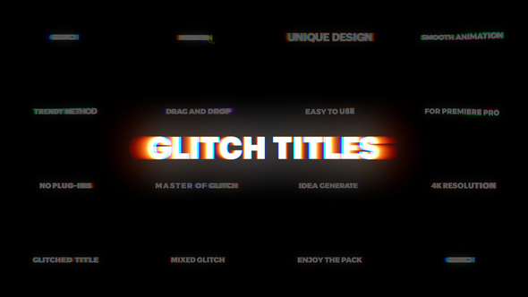 Photo of Glitch Titles – Videohive 57067639