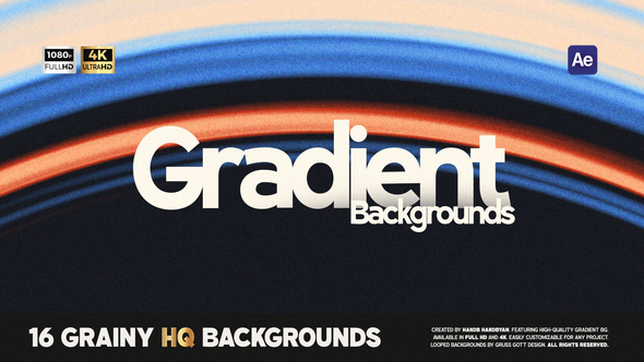 Photo of Grainy Gradient Backgrounds – Videohive 57058702