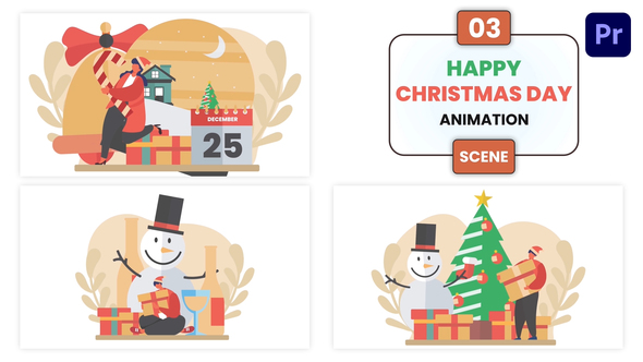 Photo of Happy Christmas Day Animation Scene – Videohive 57009055