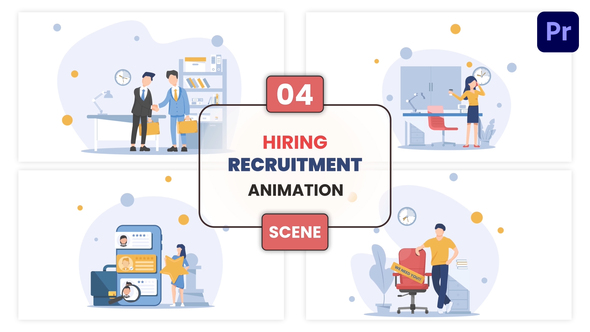 Photo of Hiring Recruitment Animation Scene – Videohive 57009204