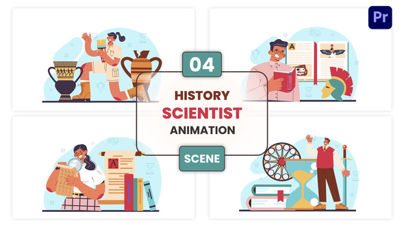 Photo of History Scientist Animation Scene – Videohive 57110494