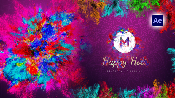 Photo of Holi Greetings Logo Reveal – Videohive 57095400