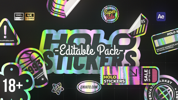 Photo of Holographic Stickers & Labels – Videohive 57156403