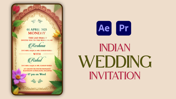 Photo of Indian Wedding Invitation After Effects – Videohive 57172514