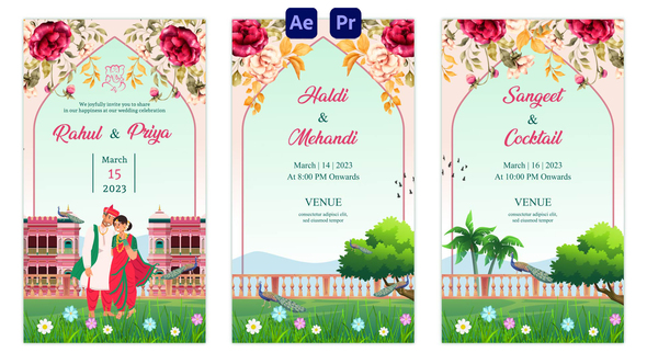 Photo of Indian Wedding Invitation Instagram Story – Videohive 57161558