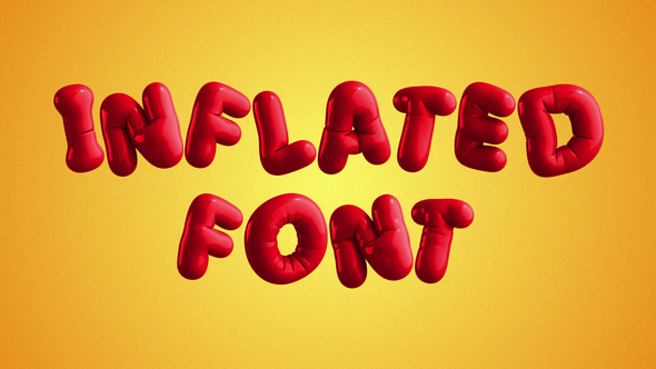 Photo of Inflated Animated Font – Videohive 57142073