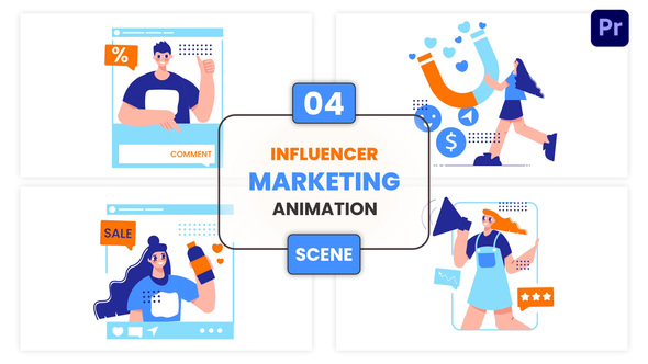 Photo of Influencer Marketing Manager Animation Scene – Videohive 57110562