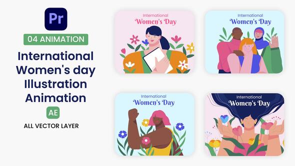 Photo of International Women’s day Illustration Scene – Videohive 57105850