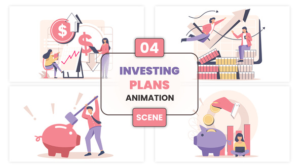 Photo of Investing Plans Animation Scene – Videohive 57171023