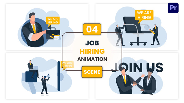 Photo of Job Hiring Animation Scene – Videohive 57110800