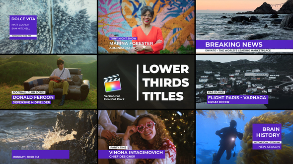 Photo of Lower Thirds Titles | FCPX – Videohive 57222432