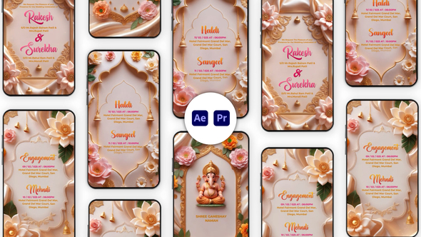 Photo of Luxury Floral Wedding Invitation Instagram Story – Videohive 57108928