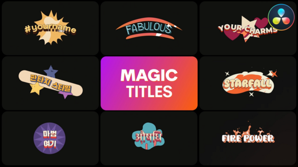 Photo of Magic Titles | DaVinci Resolve – Videohive 57011199