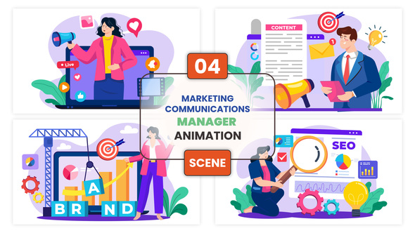 Photo of Marketing Communications Animation Scene – Videohive 57335009