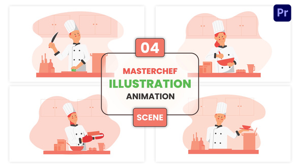 Photo of Masterchef Illustration Animation Scene – Videohive 57111060