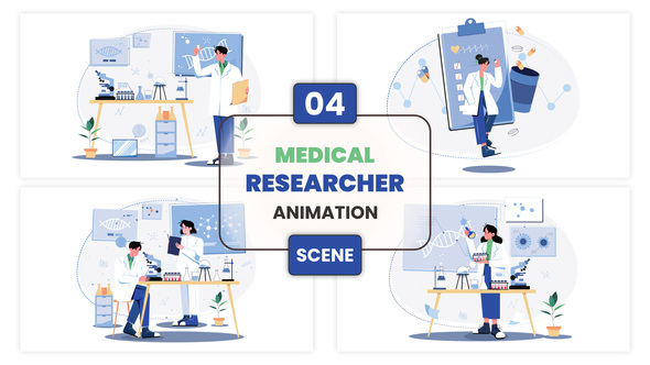 Photo of Medical Researcher Animation Scene – Videohive 57335026