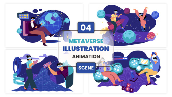 Photo of Metaverse Animation Scene – Videohive 57335044